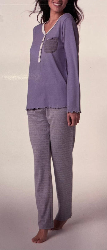 Pigiama Donna Lovable Azzurro Lillato